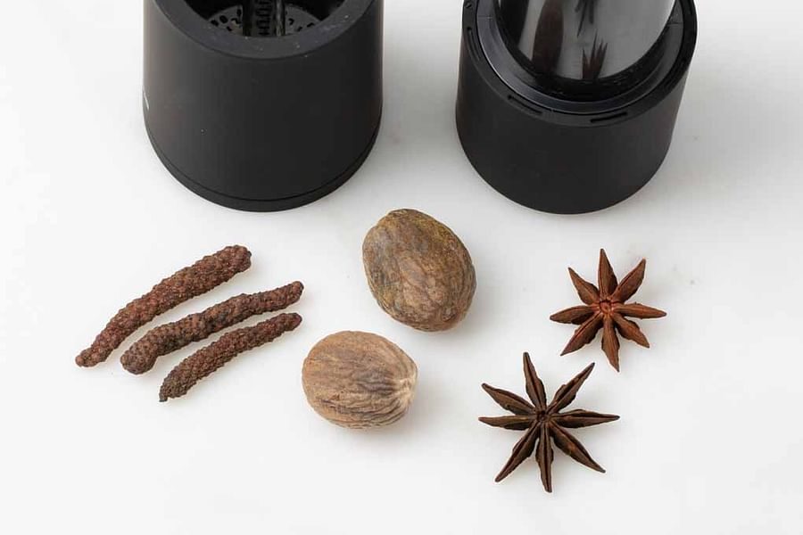 cinnamon and black pepper