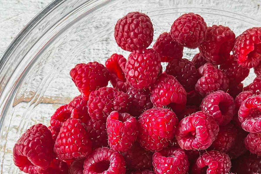 fresh raspberries