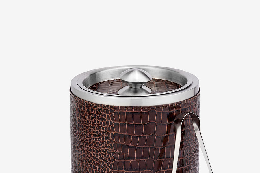 ice bucket with tongs