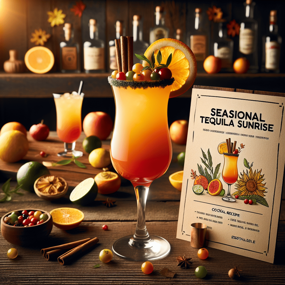 Reimagining the Classic: How to Elevate Your Tequila Sunrise With Seasonal Ingredients